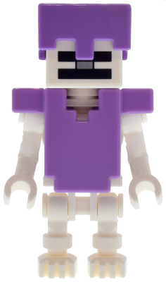 Skeleton, Minecraft - Medium Lavender Armor and Helmet (min253)