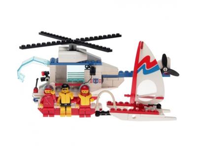 6342 Beach Rescue Chopper (Used) LEGO Town