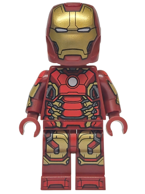 Iron Man - Mark 43 Armor, Light Nougat Head, Printed Arms (sh1103)