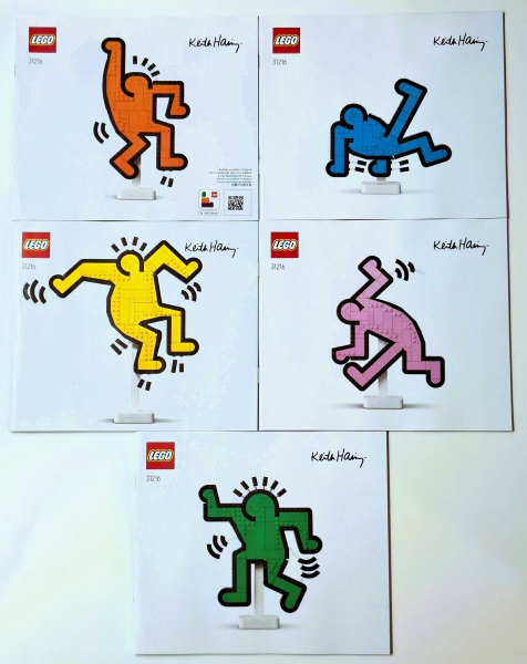 31216 Keith Haring - Dancing Figures (Used) LEGO Art
