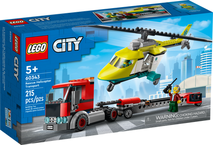 60343 Rescue Helicopter Transport (Retired) LEGO City