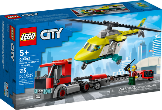 60343 Rescue Helicopter Transport (Retired) LEGO City