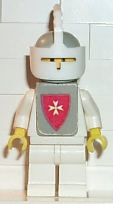 Classic - Yellow Castle Knight White Cavalry - with Vest Stickers (cas083s)