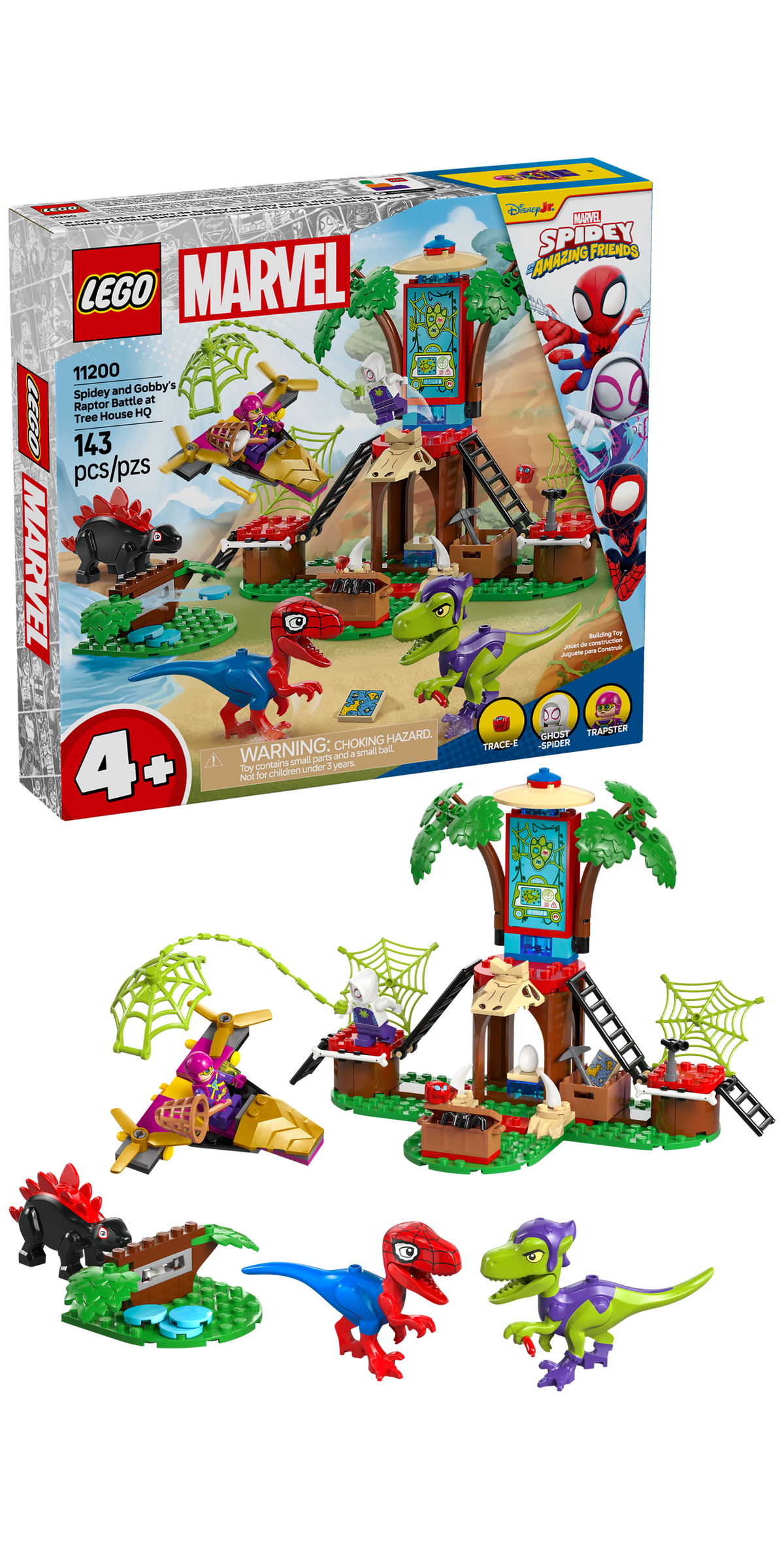 11200 Spidey and Gobby's Raptor Battle at Tree House HQ (Retired) LEGO Super Heroes