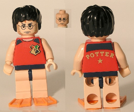 Harry Potter - Tournament Sleeveless Shirt and Swim Trunks, Flippers (hp066)