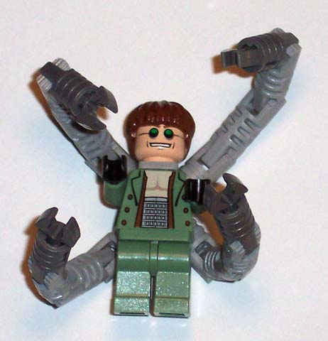 Dr. Octopus (Otto Octavius) / Doc Ock, Sand Green Jacket, Sand Green Legs, Thin Toothy Smile - With Arms (spd015)