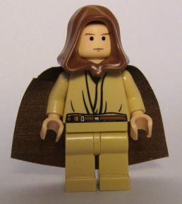 Obi-Wan Kenobi - Young, Light Nougat, Brown Hood and Cape, Tan Legs (sw0173)