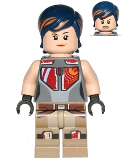 Sabine Wren - Dark Blue Hair with Orange Highlights (sw0616)