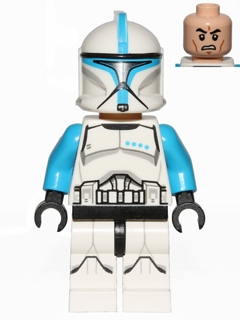 Clone Trooper Lieutenant (Phase 1) - Printed Legs, Scowl (sw0629)