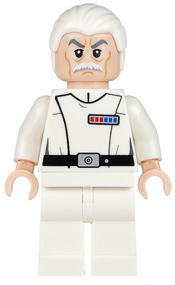 Admiral Wullf Yularen - White Uniform, White Combed Hair (Colonel) (sw0633)
