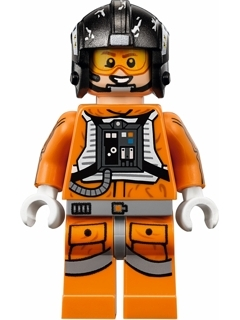 Snowspeeder Pilot Zev Senesca - Pearl Dark Gray Helmet (sw0826)