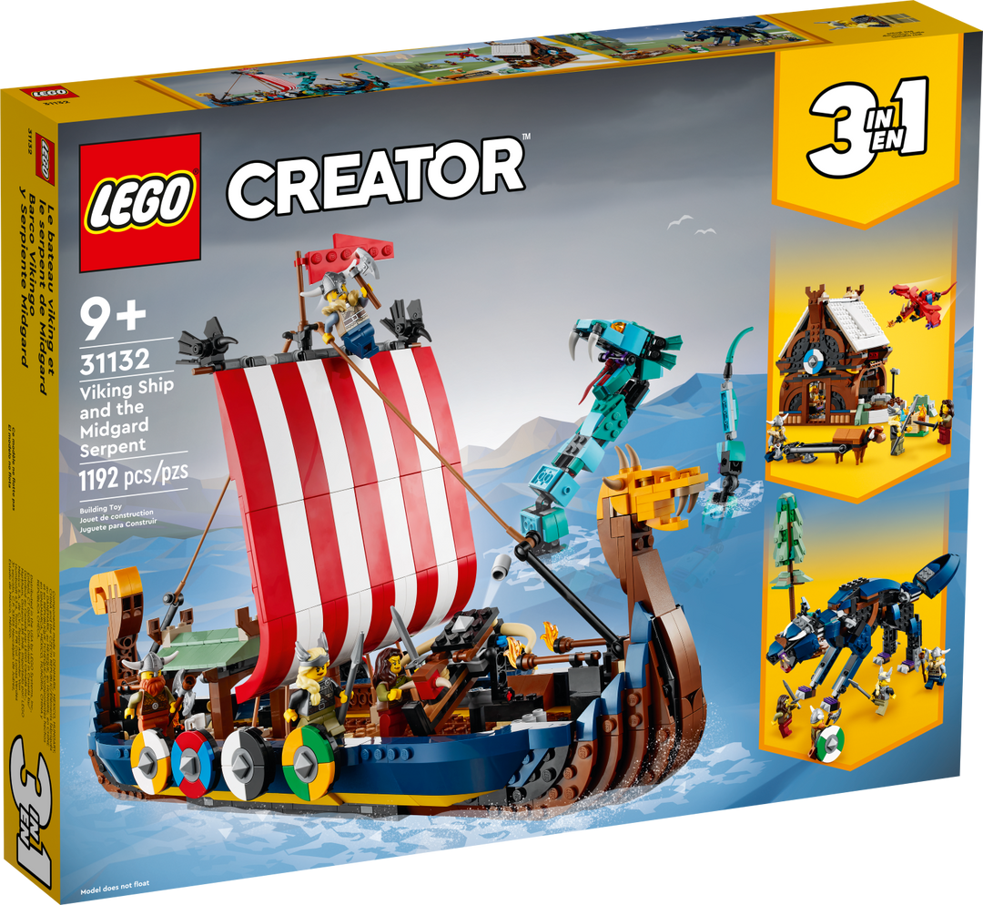 31132 Viking Ship and the Midgard Serpent (Retired) LEGO Creator