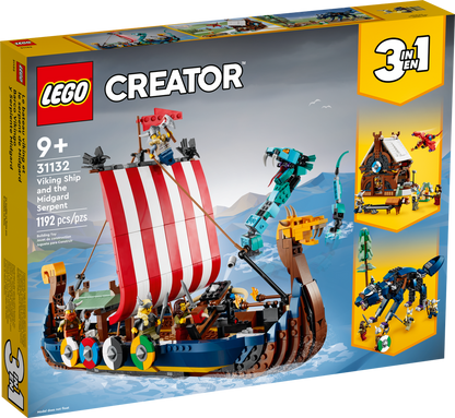 31132 Viking Ship and the Midgard Serpent (Retired) LEGO Creator