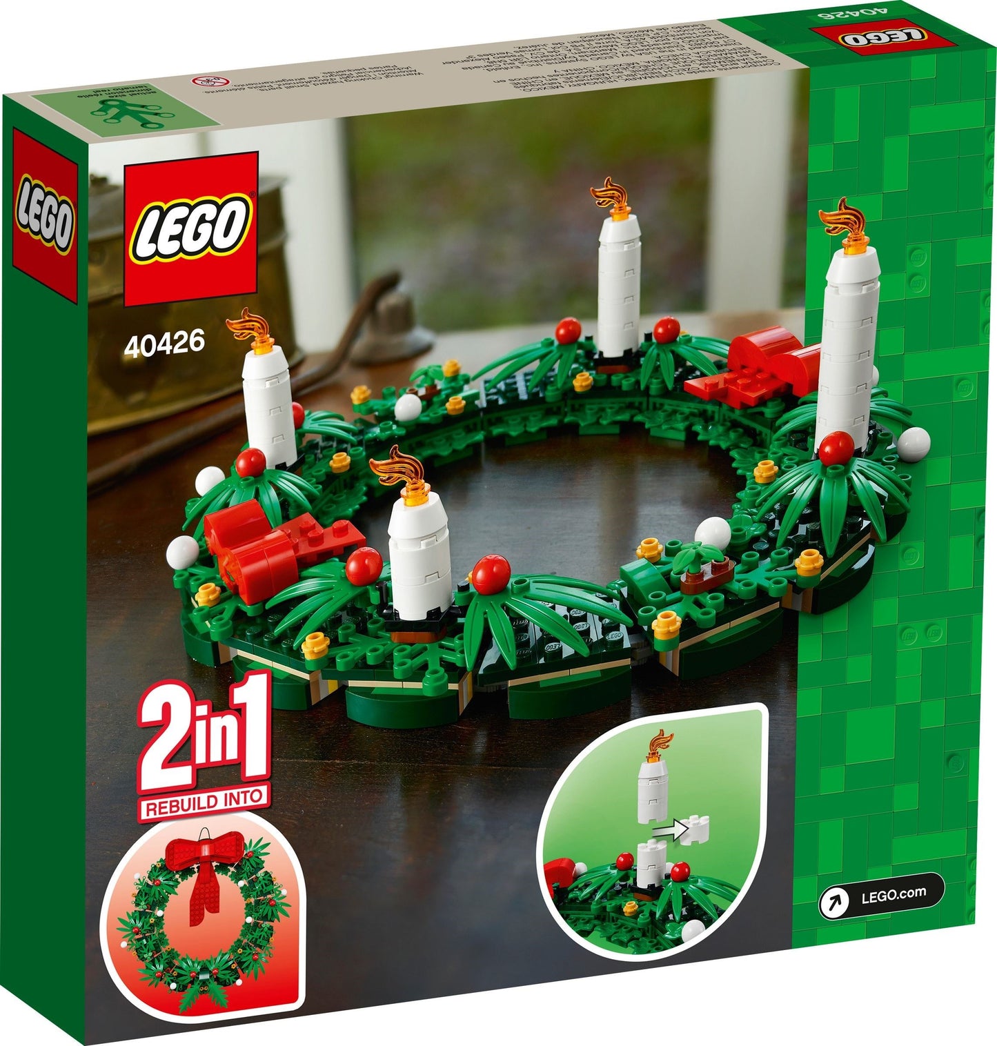 40426 Christmas Wreath 2-in-1 (Retired) LEGO Seasonal