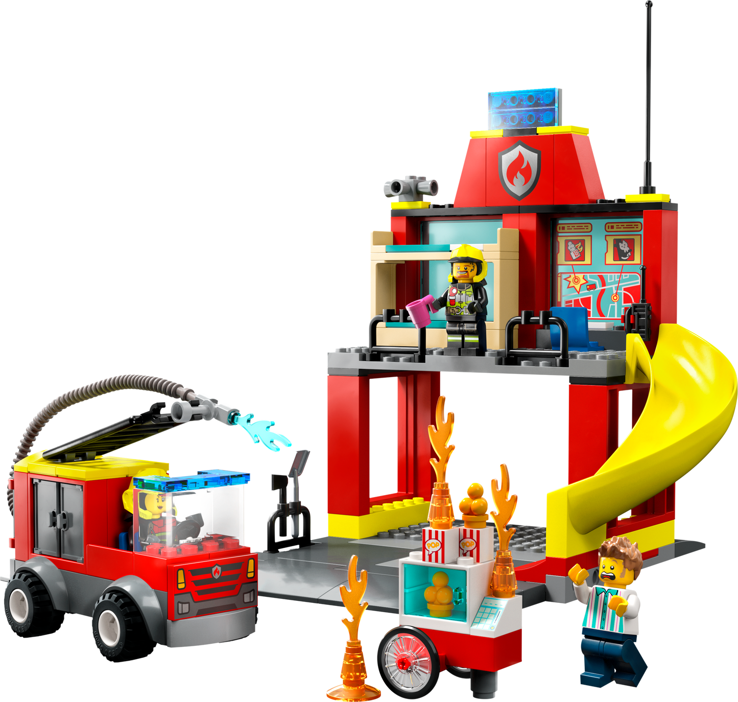 60375 Fire Station and Fire Truck