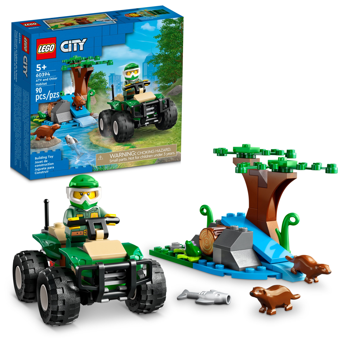 60394 ATV and Otter Habitat (Retired) LEGO City