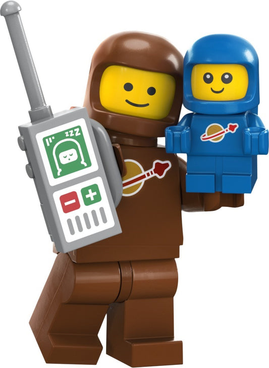 S24 Brown Astronaut and Spacebaby - Series 24 Minifigure (col413)