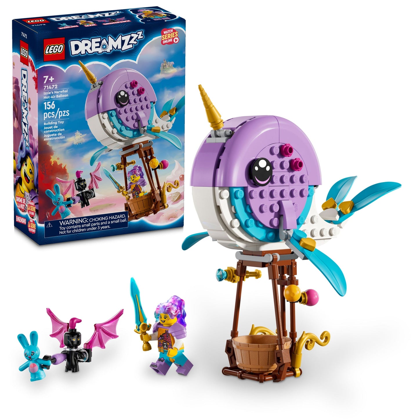 71472 Izzie's Narwhal Hot-Air Balloon