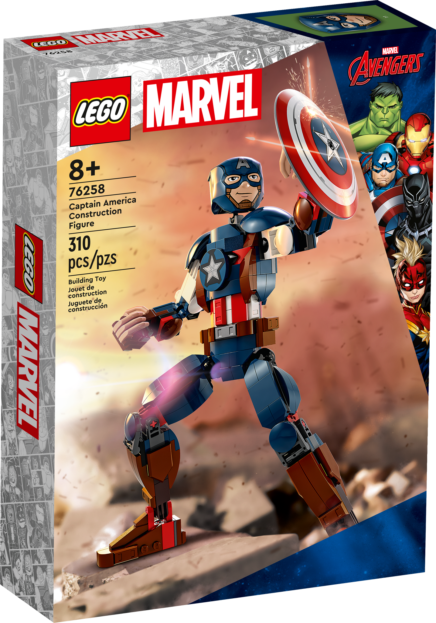 76258 Captain America Construction Figure