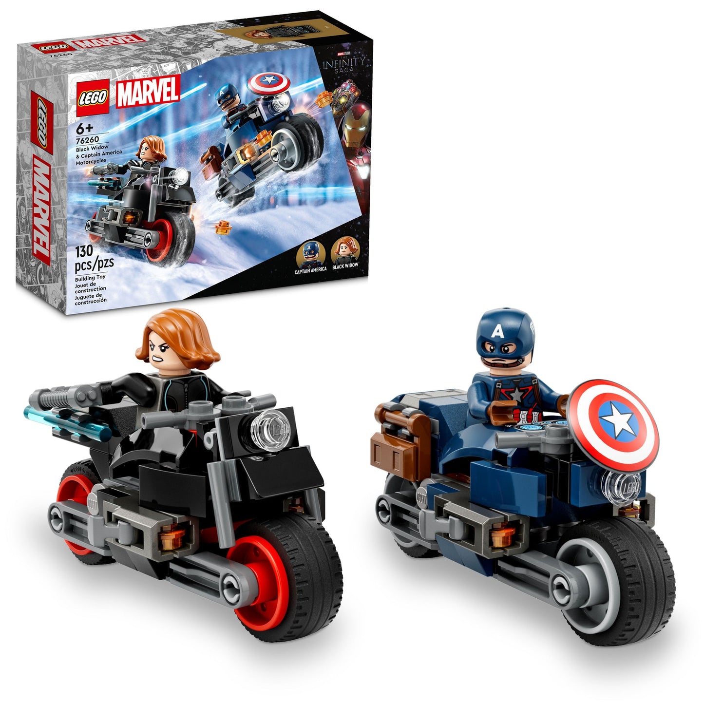 76260 Black Widow & Captain America Motorcycles