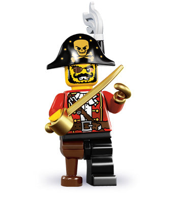 S8 Pirate Captain - Series 8 Minifigure (col127)