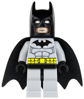 Batman, Light Bluish Gray Suit with Black Mask (bat001)