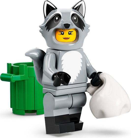 S22 Raccoon Costume Fan - Series 22 Minifigure (col395)