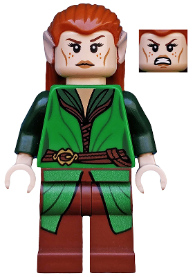 Tauriel, Green and Reddish Brown Outfit (lor098)