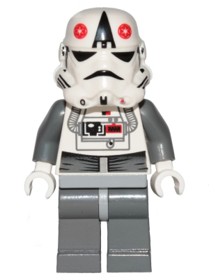 AT-AT Driver - Red Imperial Logo, Bluish Grays, Black Head, Stormtrooper Helmet (sw0177)