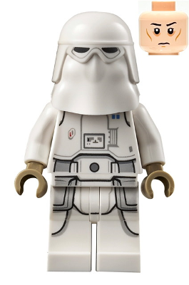 Snowtrooper Commander, Printed Legs, Dark Tan Hands (sw1177)